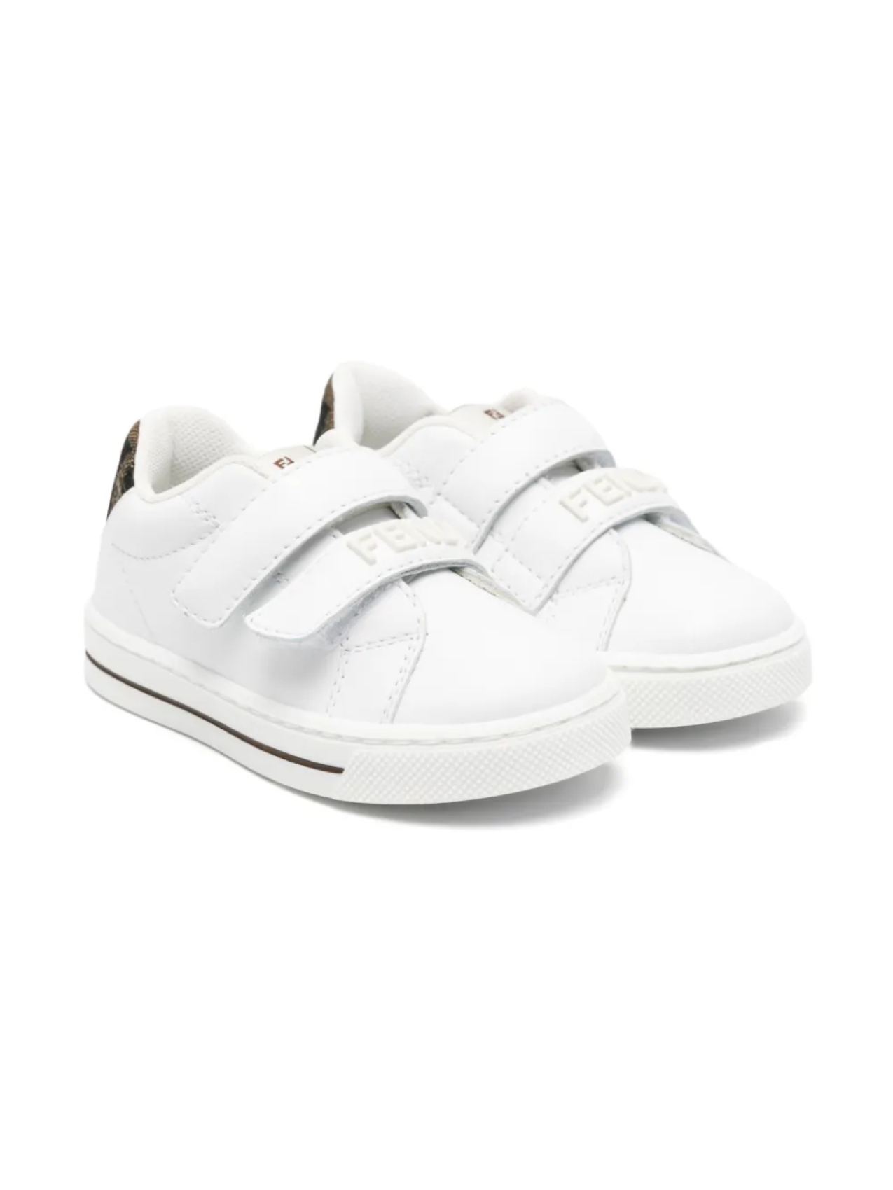 

Кожаные кроссовки Fendi Kids, белый