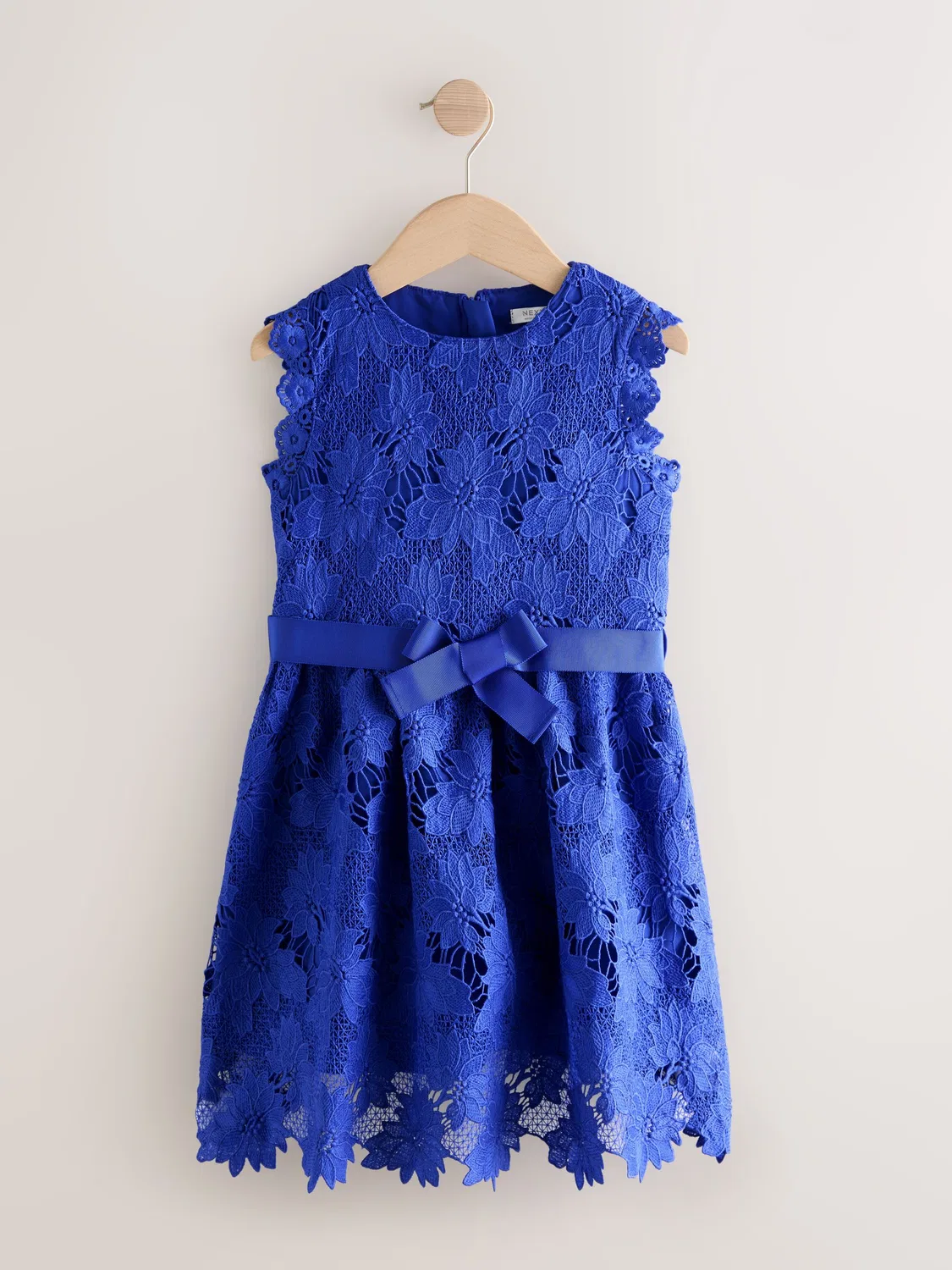 Платье кружевное Cobalt Blue Lace Occasion Dress Next, кобальтовый синий — фото 4