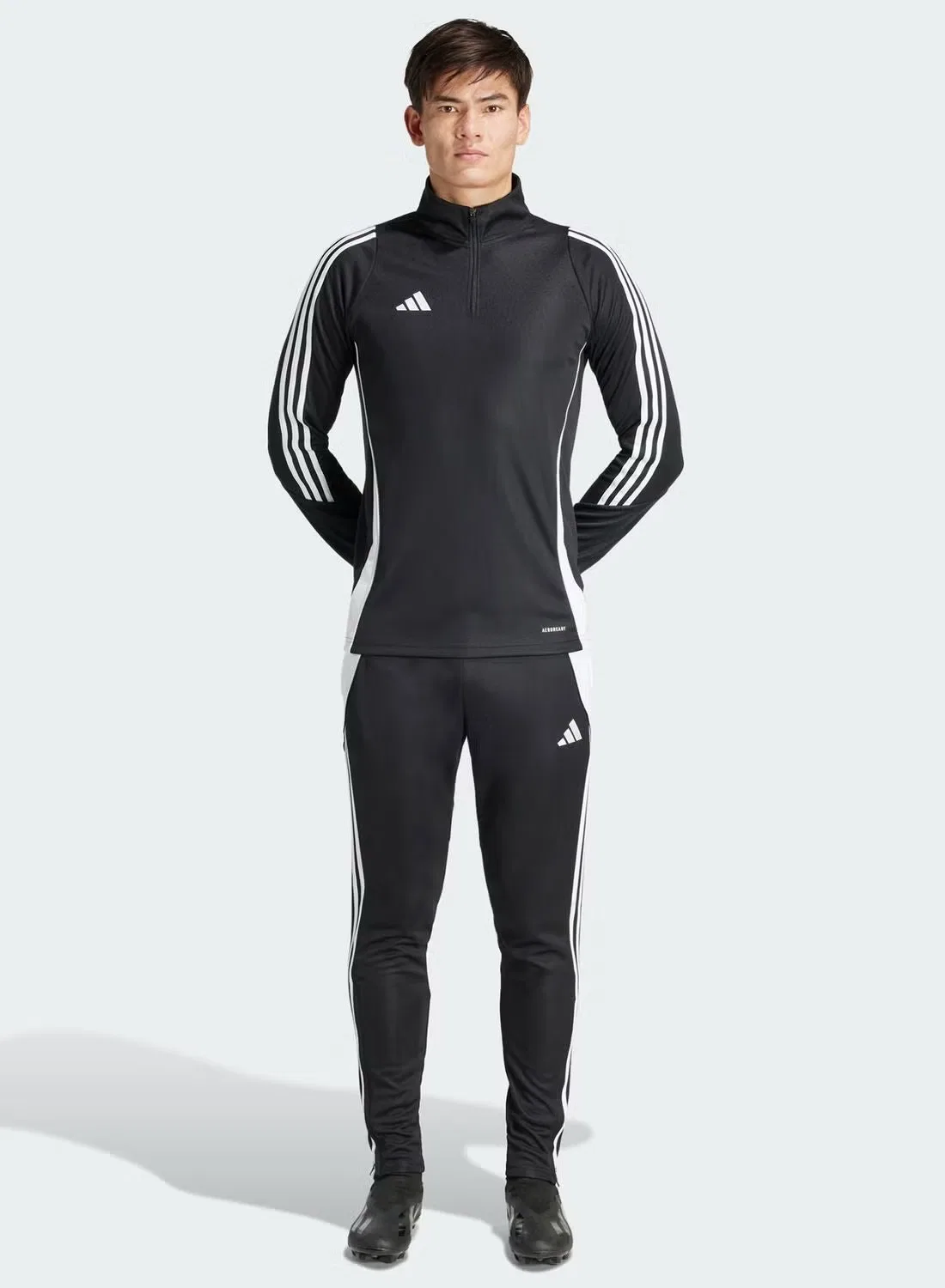 Тренировочная футболка с длинным рукавом Tiro 24 Adidas, черный