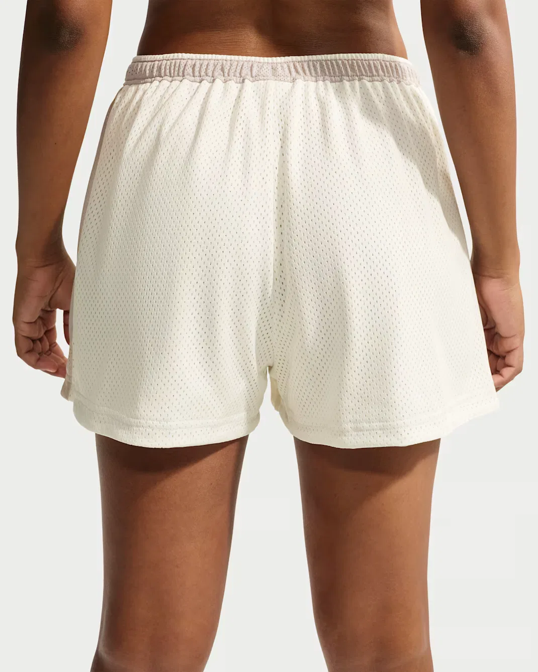 Женские сетчатые шорты со средней посадкой Nike Sportswear, Sail/Cream II/Cream II — фото 3