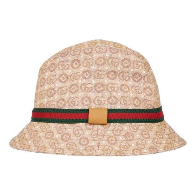 

Бейсболка (PS) Gucci GG Canvas Fedora With Web 'Beige Ebony', бежевый