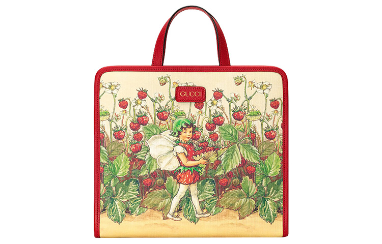 

Сумка из холста с кожаной отделкой, сумка-шоппер, хозяйственная сумка, дамская сумка, детская сумка Детская GUCCI