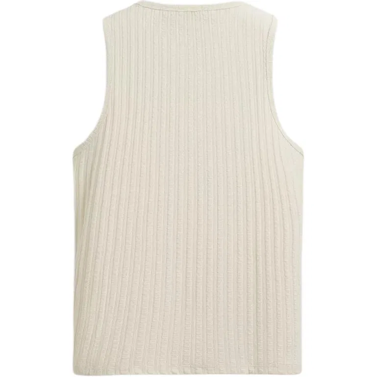 Мужская майка с круглым вырезом, белая, ZARA, Raw White — фото 3