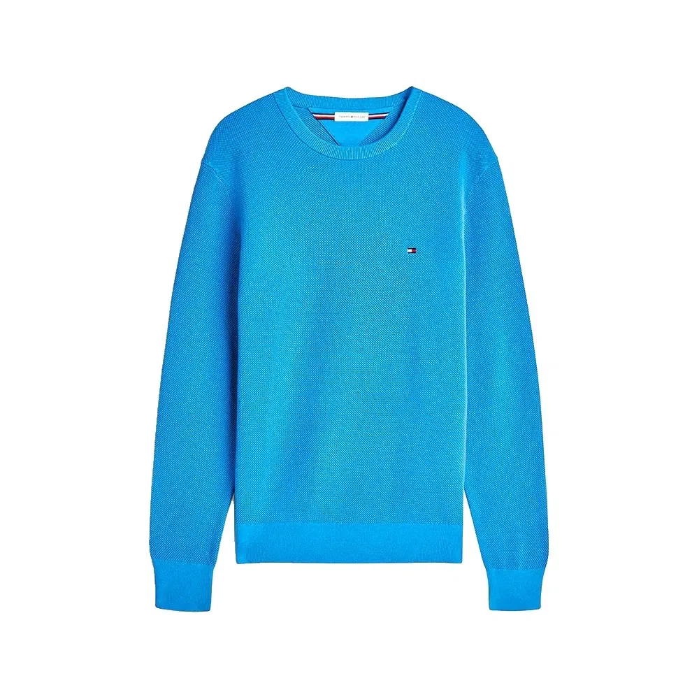 Мужской свитер с фактурным узором Tommy hilfiger, Blue — фото 3