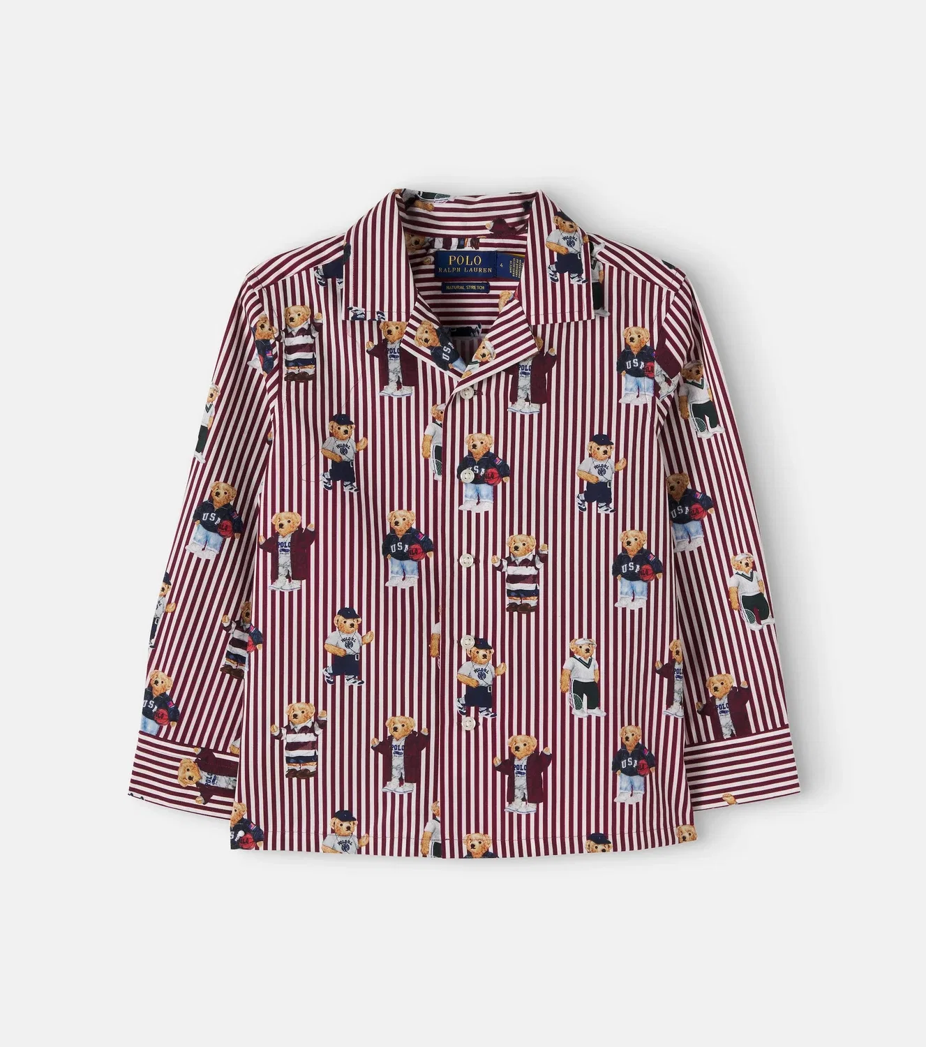 Рубашка с длинным рукавом Polo Ralph Lauren Kids, красный