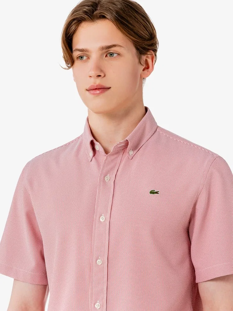 Футболка поло LACOSTE, Wine — фото 2