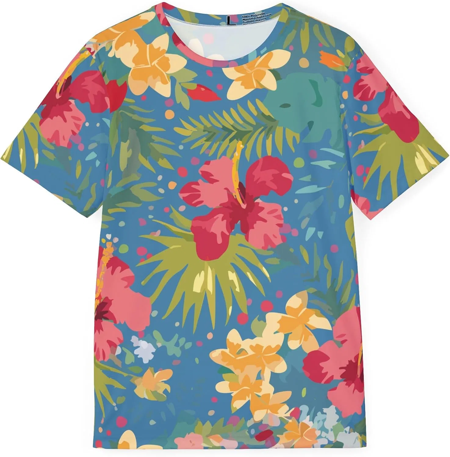 Унисекс футболка с цветочным принтом Africa Design, Multicolor