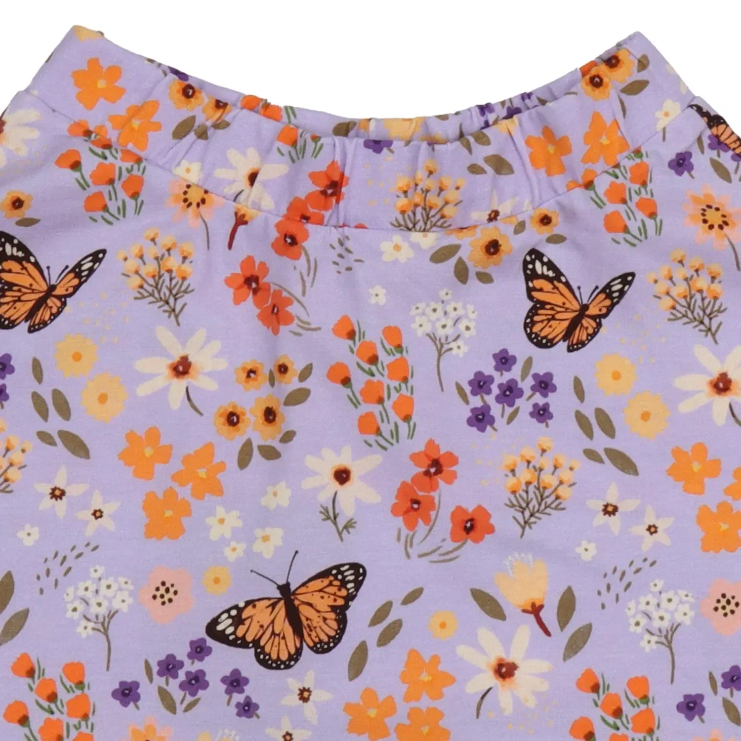 Юбка с принтом Rock Flowers and Butterflies Walkiddy — фото 2