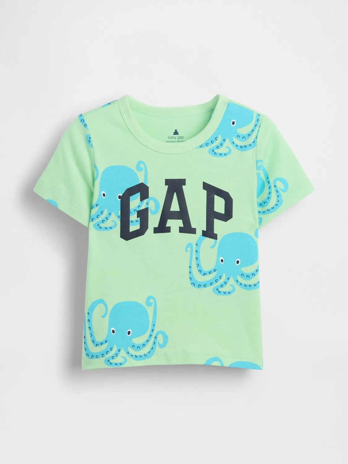 Футболка с принтом Octopus Gap, зеленый