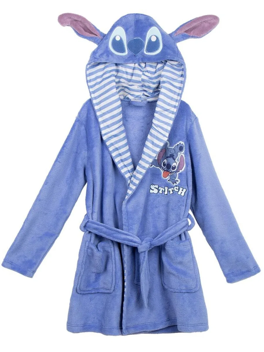 Банный халат Disney Lilo & Stitch 'Stitch Bathrobe' светло-голубого цвета