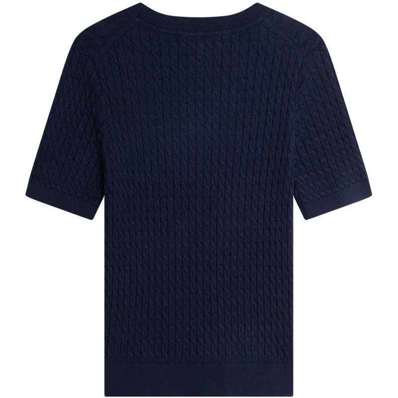 Женский свитер с коротким рукавом Tommy Hilfiger, Navy Blue C1G — фото 3