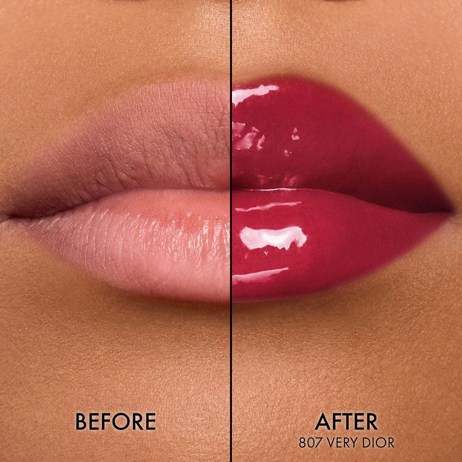 Блеск для губ DIOR Addict Glass Lipstick с эффектом ультра-блеска, 2,7 г, увлажняющий, High Shine finish, DIOR, Color 807: Very Dior — фото 3