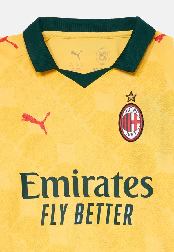 Футболка с принтом Acm 3rd replica, Puma, Sunny Yellow, Dark Myrtle — фото 3