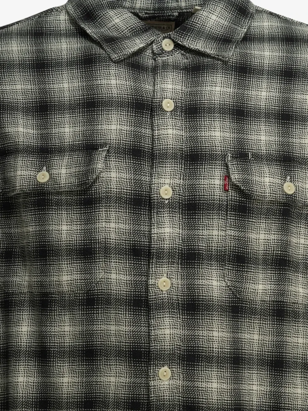 Рабочая рубашка Jackson из хлопка в клетку Levi's, черный — фото 3
