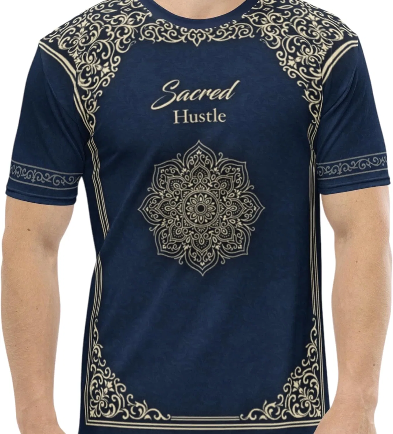 Мужская футболка с принтом Persian Rug Graphic, White