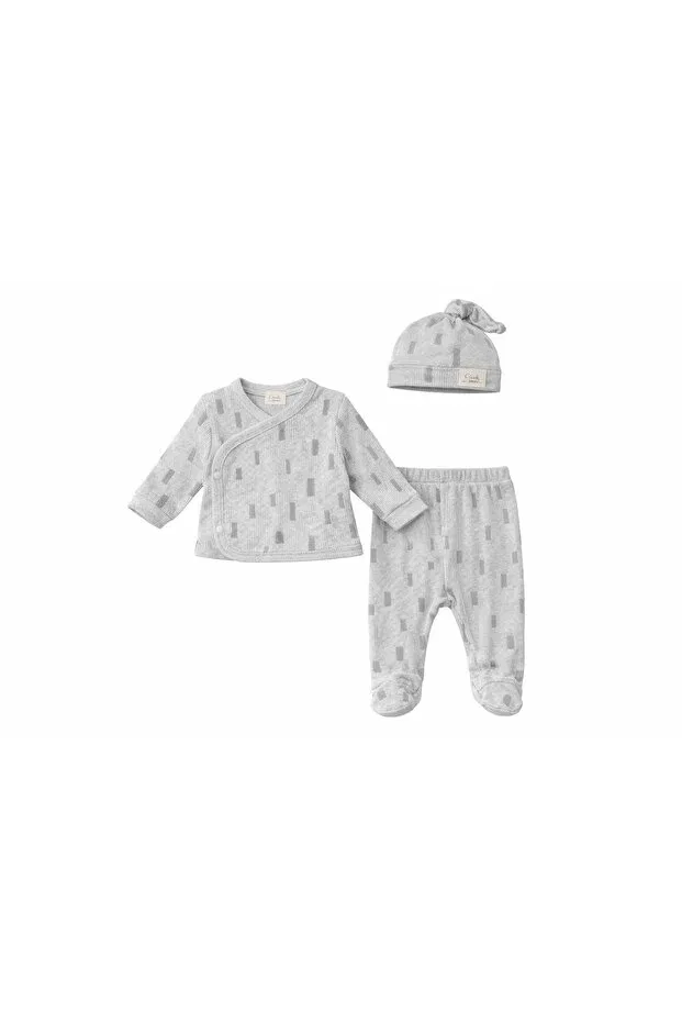 Детский комплект для новорожденных из хлопка с принтом Pofudukbutik, Green — фото 2