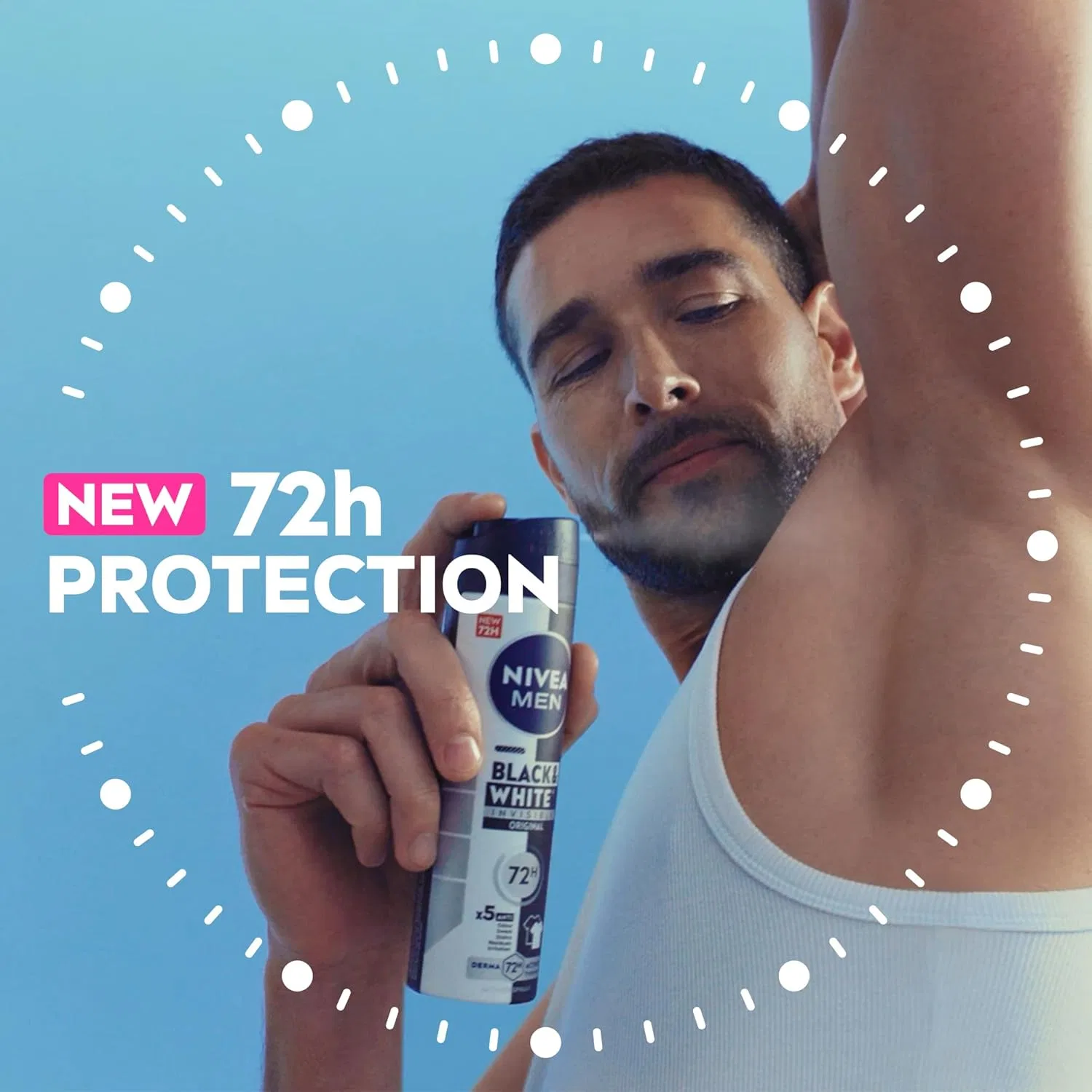 Антиперспирант-дезодорант Invisible for Black & White, NIVEA, 250 мл — фото 3