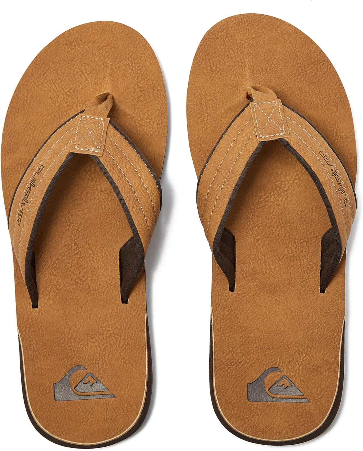 Мужские сандалии Quiksilver Carver из нубука с трехточечным креплением, Tan Carver Nubuck — фото 4