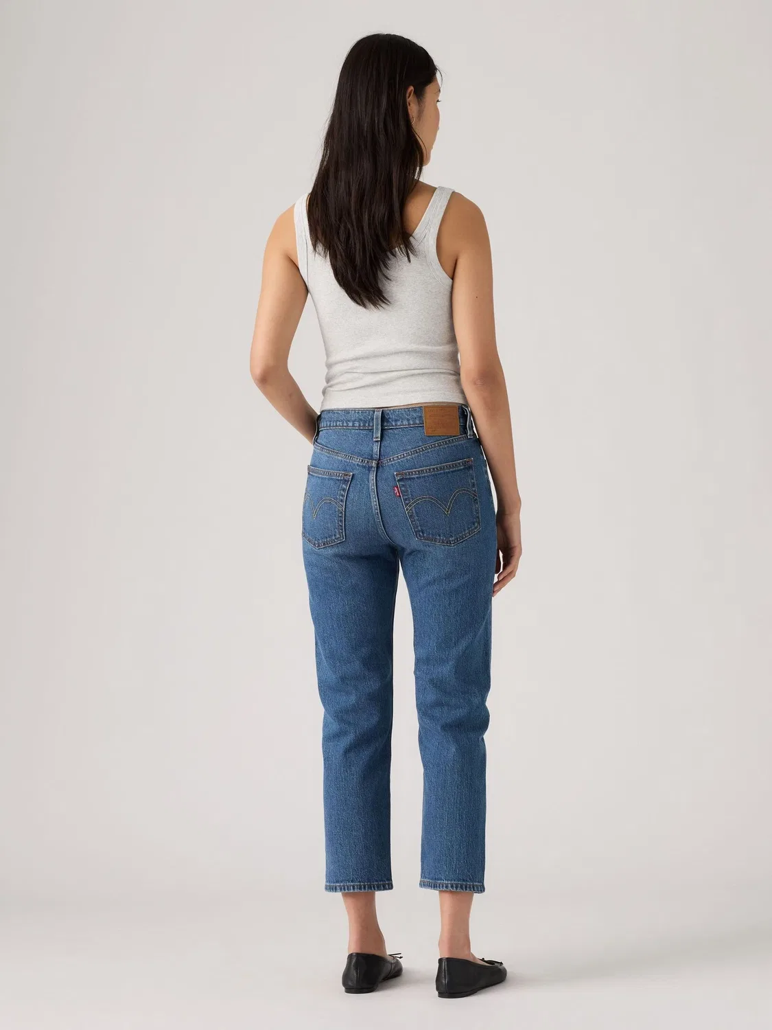 Синие укороченные джинсы Levi's Array Away 501 — фото 2