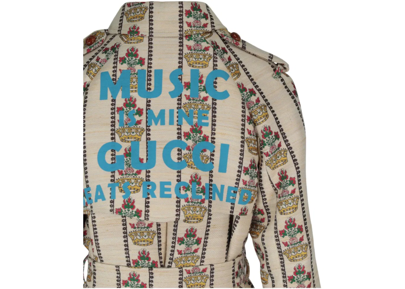 Женское пальто с принтом Coat Gucci, Multi — фото 3