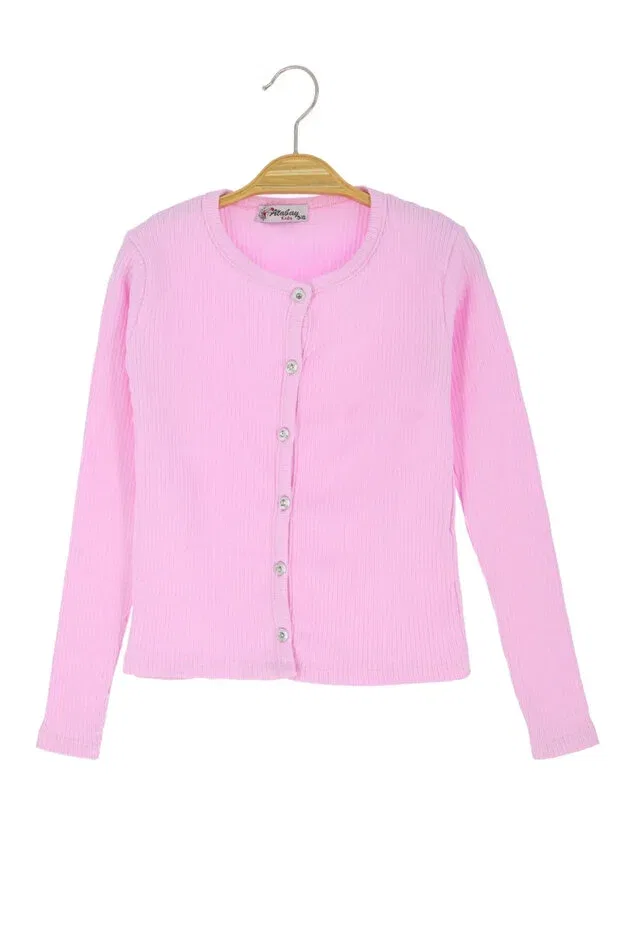 Детский кардиган для девочек с пуговицами Crassi, Light Pink