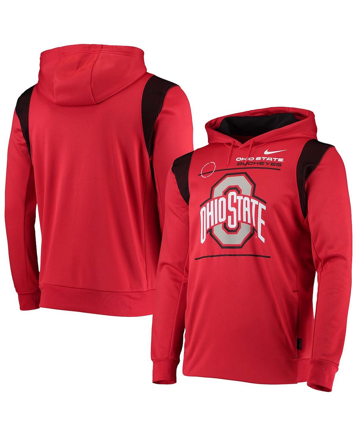 

Мужская толстовка с капюшоном ohio state buckeyes 2021 player sideline performance Nike