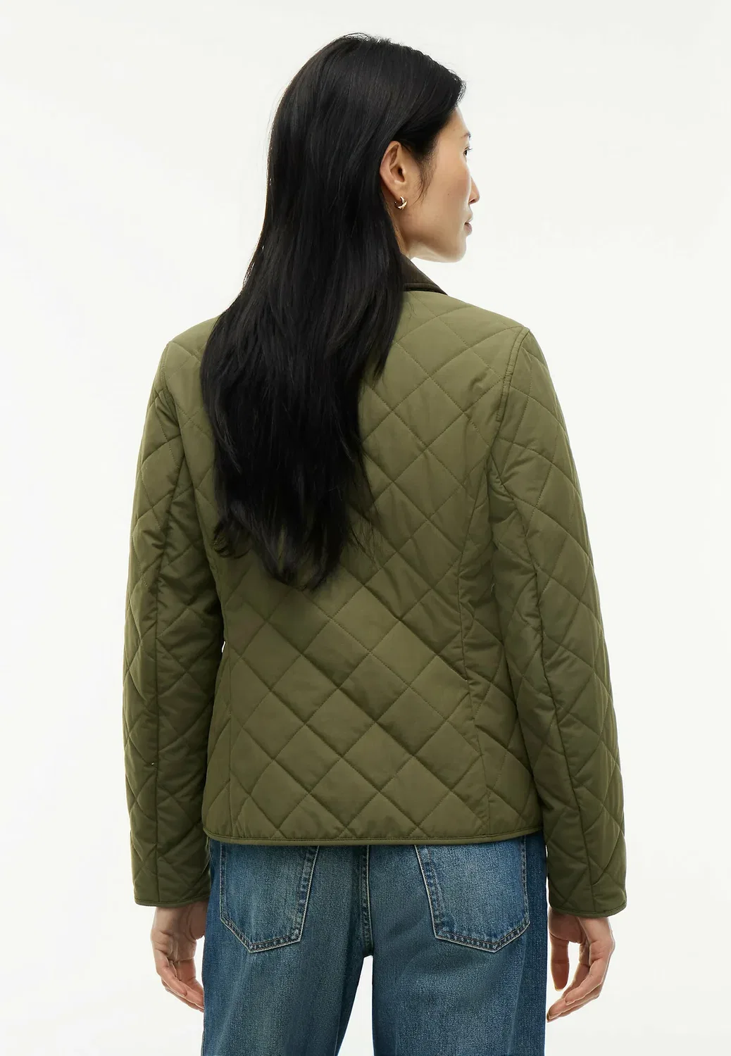 Стеганая приталенная куртка - легкая куртка Tommy Hilfiger, Utility Olive — фото 3