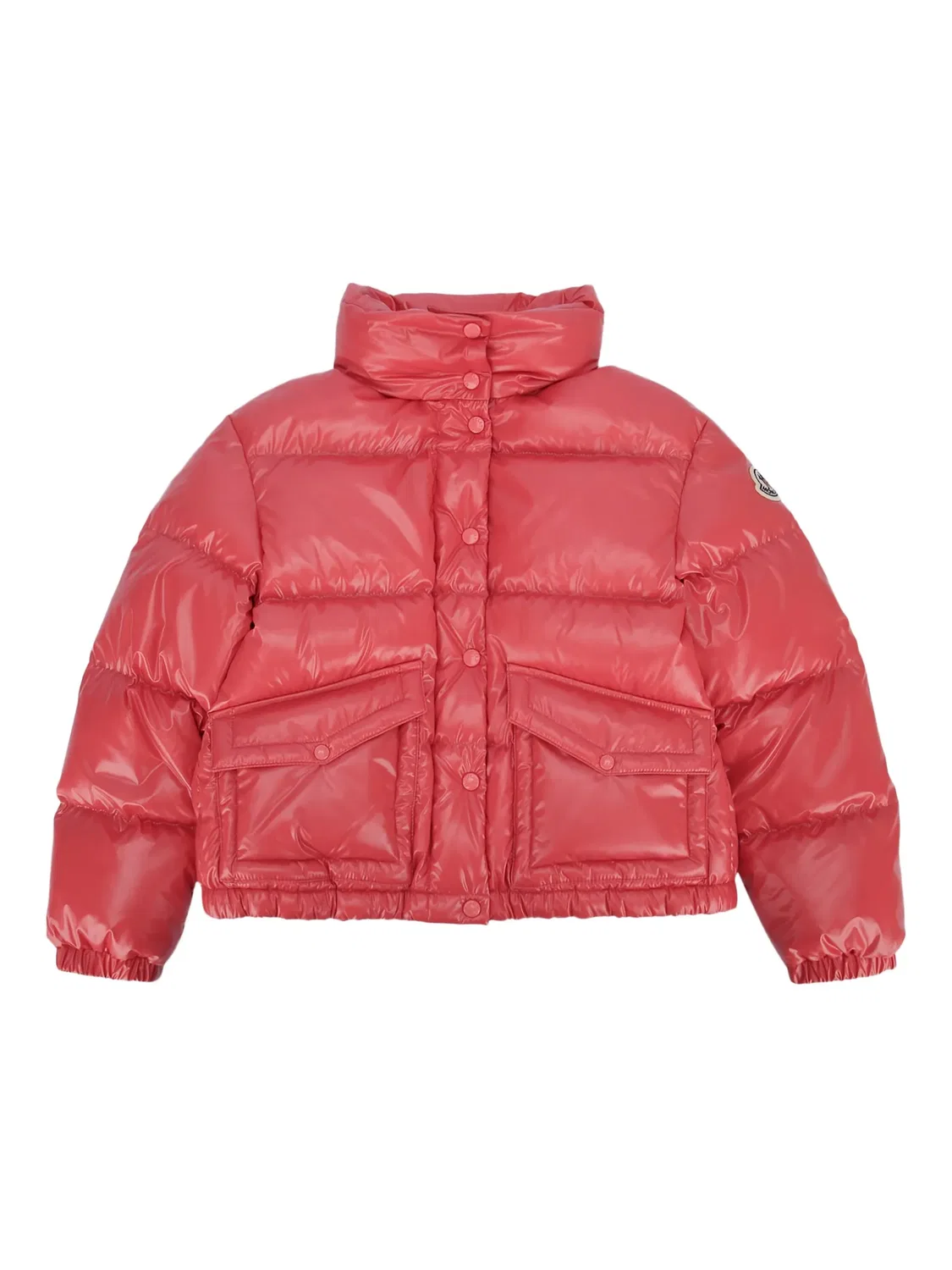 Красная стеганая куртка Moncler, красный
