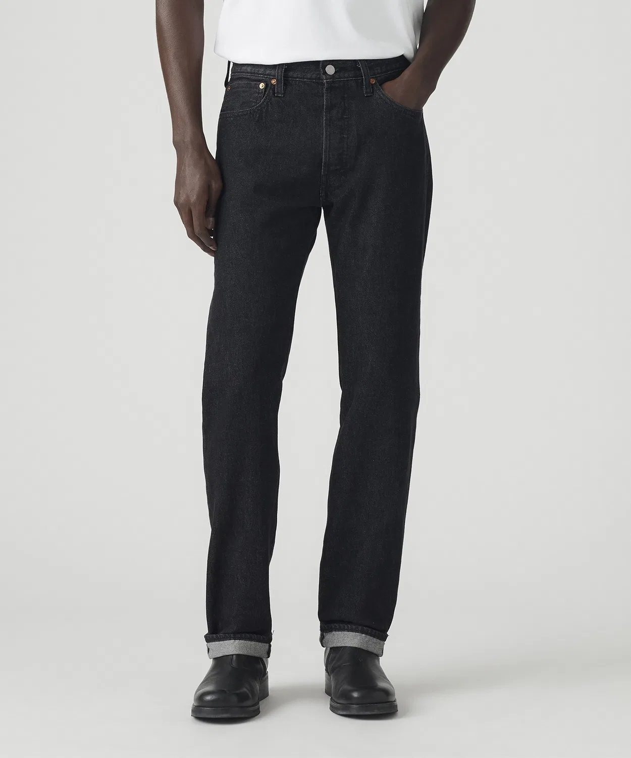 Мужские джинсы прямого кроя 501 модель Levi's, Black