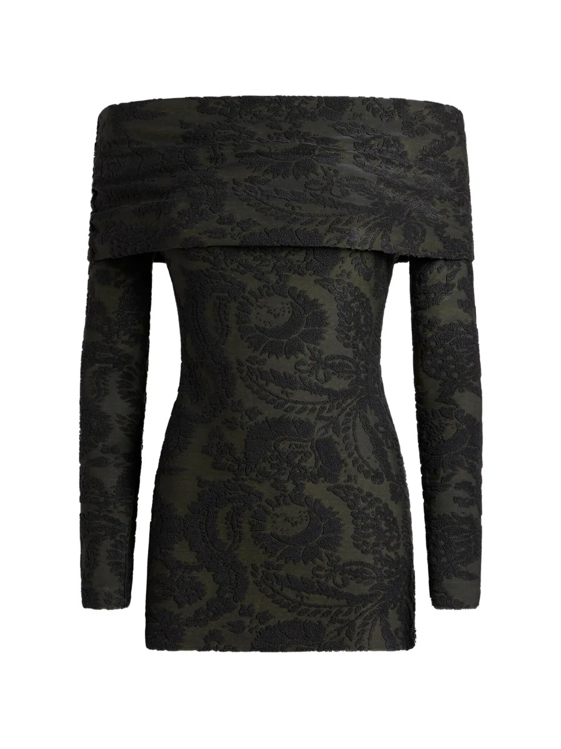 ETRO Длинный свитер из шенилла, зеленый