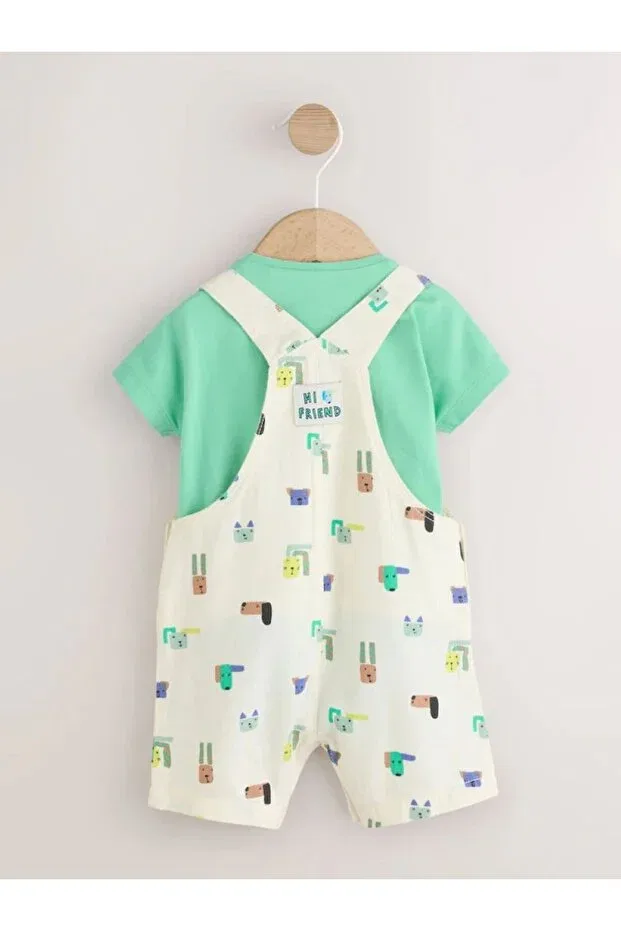 Детский комбинезон на кнопках с принтом Next Baby, Multicolor — фото 2