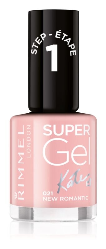 

Покрытие ногтей гель-лаком без использования УФ/LED лампы Rimmel Super Gel By Kate, оттенок 021 New Romantic 12 мл