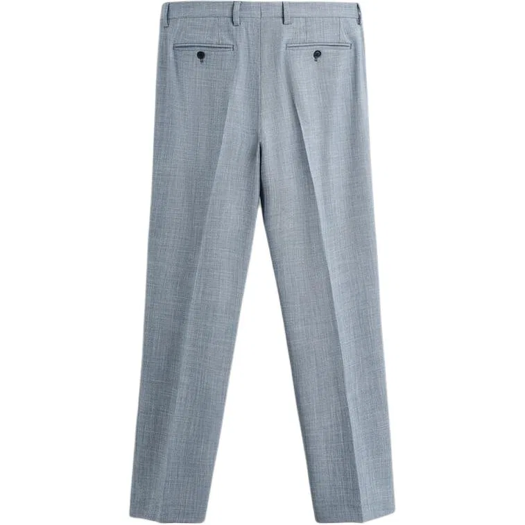 Мужские брюки классические синие ZARA, Blue — фото 3