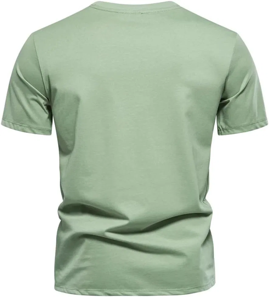 Мужская футболка с вышивкой, casual short-sleeve shirt — фото 2