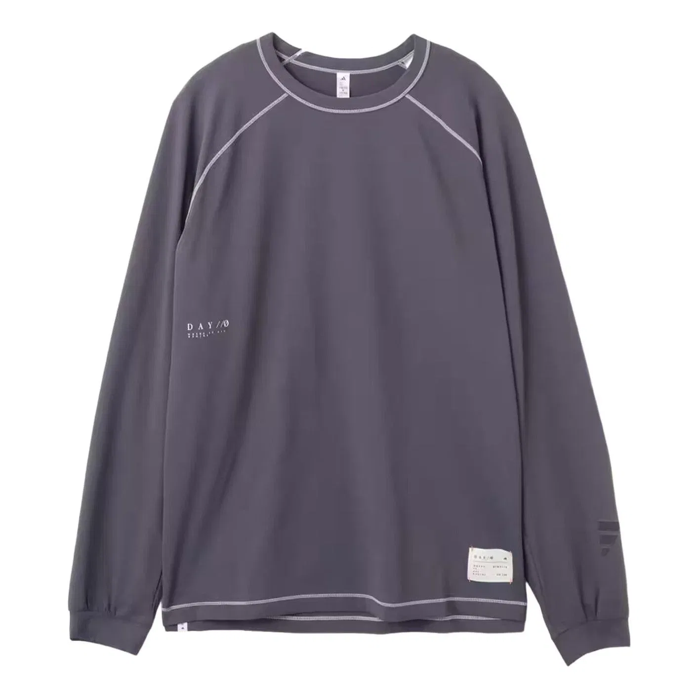 Мужская футболка с длинным рукавом Adidas x DAY // Ø Long Sleeve T-Shirt Aurora Onix, серый