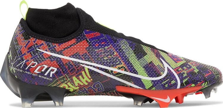 Бутсы Nike Odell Beckham Jr. x Vapor Edge Pro 'Black Electro Purple', черный — фото 2