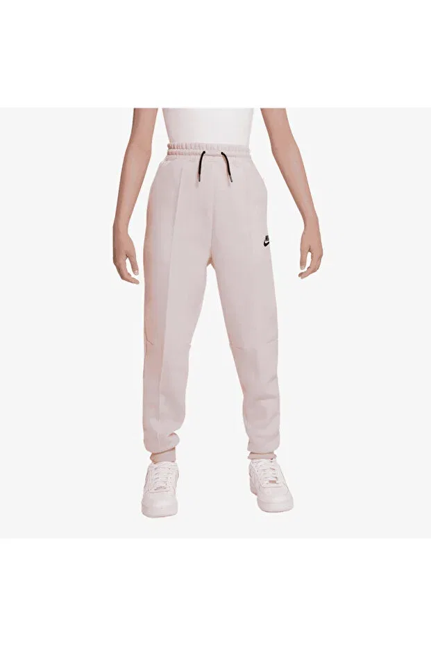 Детские спортивные штаны для девочек с начесом Tech Fleece Nike, Beige