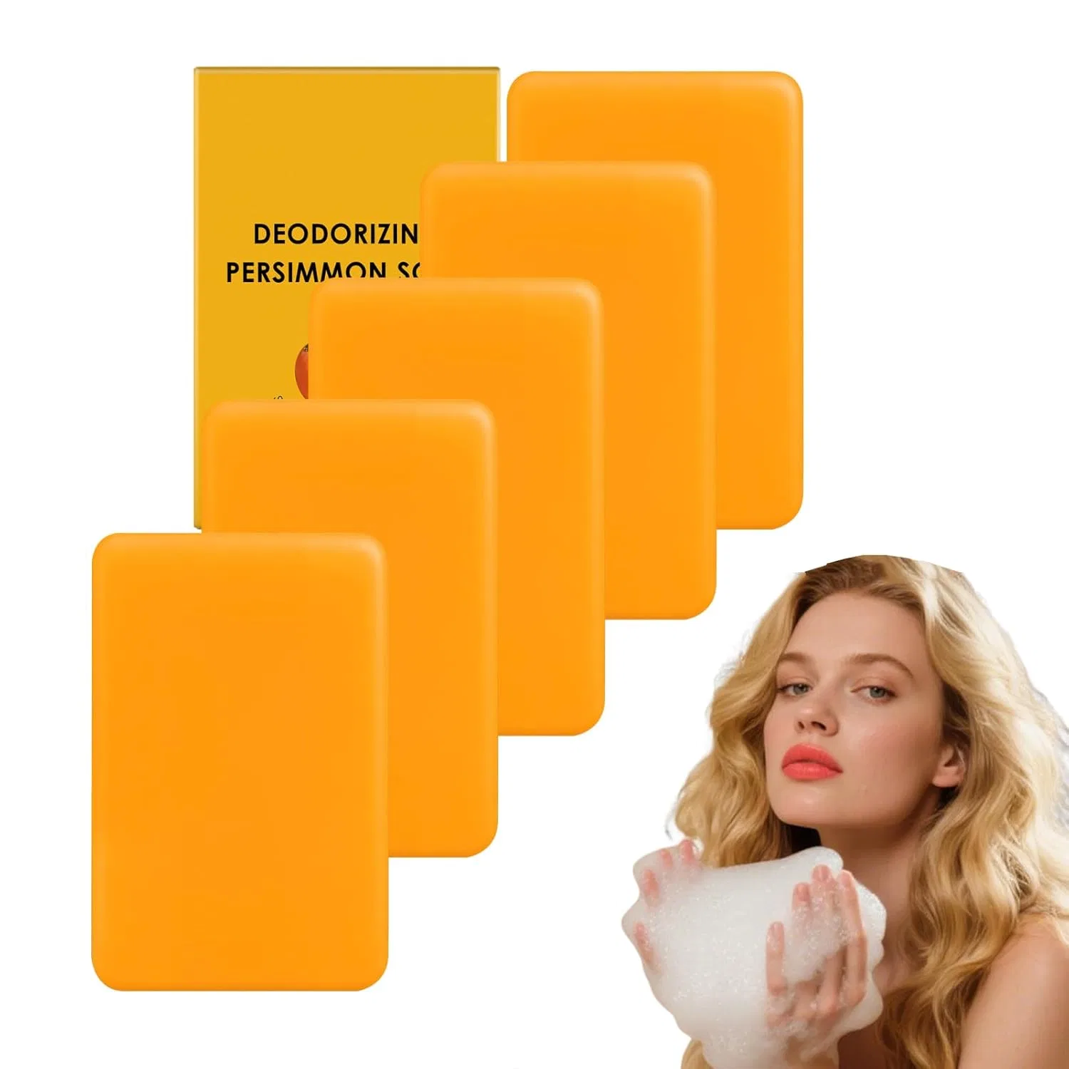 Твердое мыло для тела и лица Deodorising Cleanser VKaoess, 5 шт, 100 г, Pack of 5
