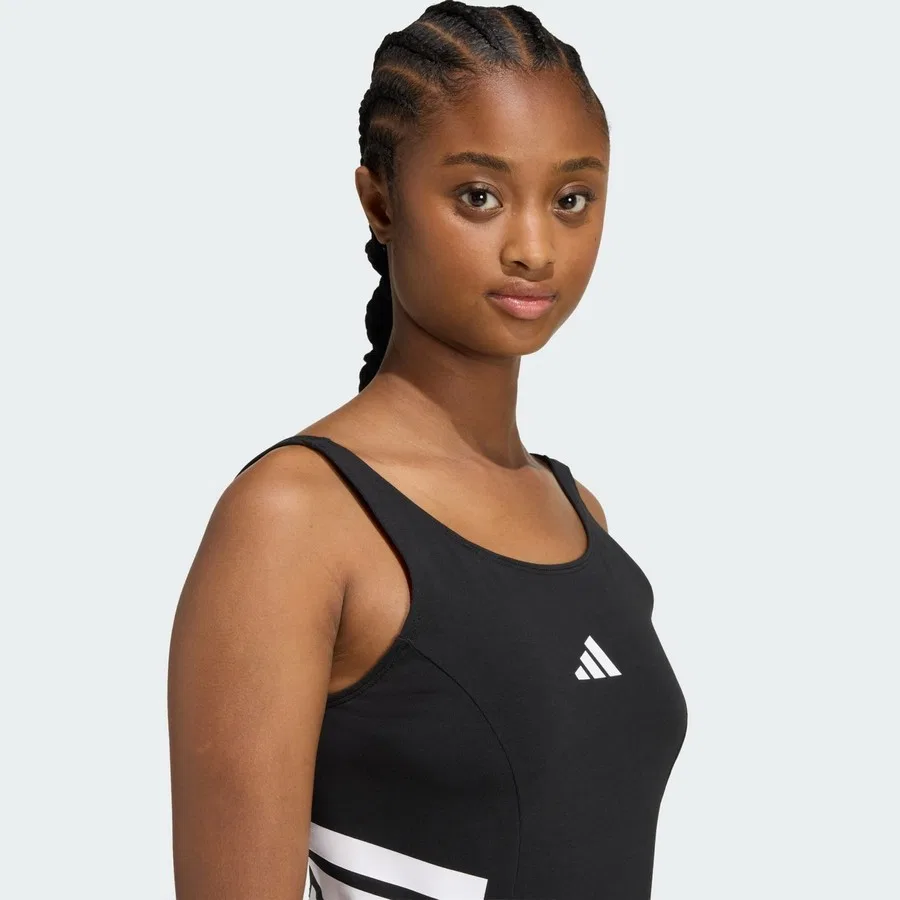 Женский топ с длинным рукавом Future Icons Three Stripes adidas, Черный — фото 4