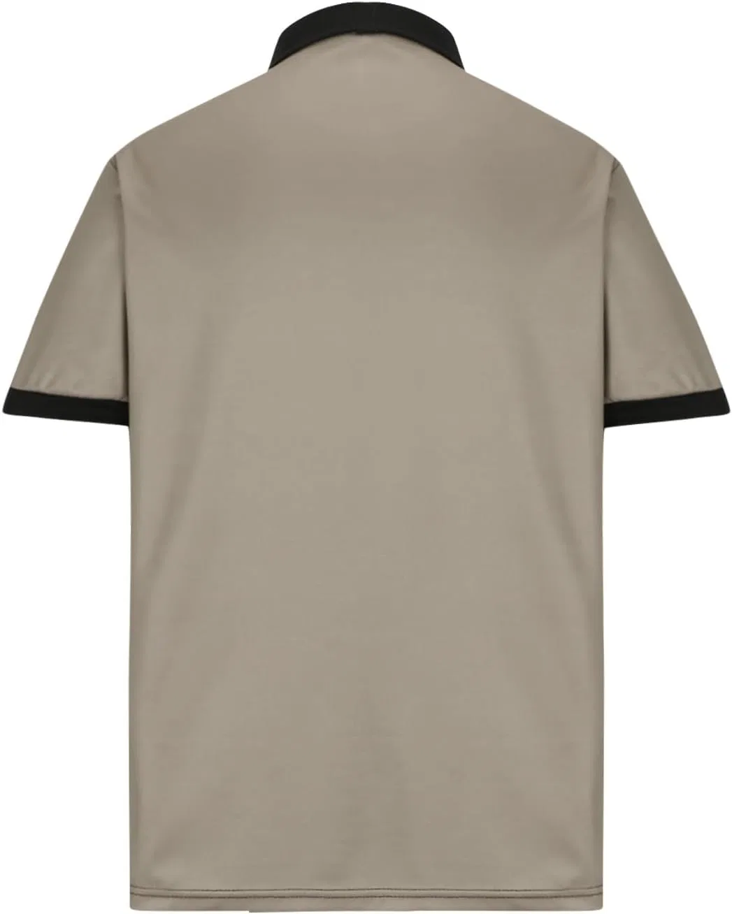 Мужская футболка поло с цветовым блоком и полосками Slim Fit, Khaki — фото 4