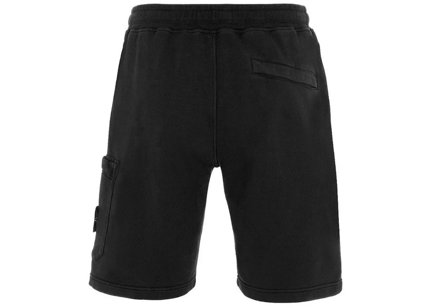 Мужские шорты из хлопкового флиса Stone Island, Black — фото 2