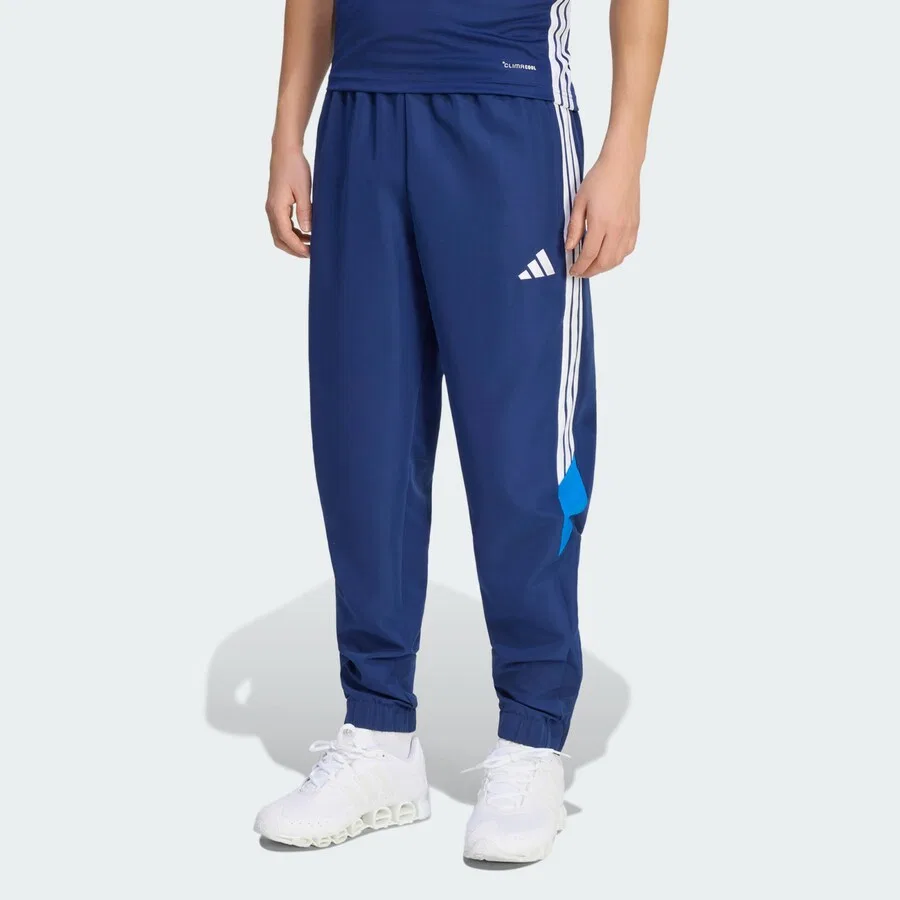 Спортивные брюки ADIDAS PERFORMANCE Tapered Workout Pants 'Tiro 26 Essentials' в цветах Marine Blue и Azure — фото 2