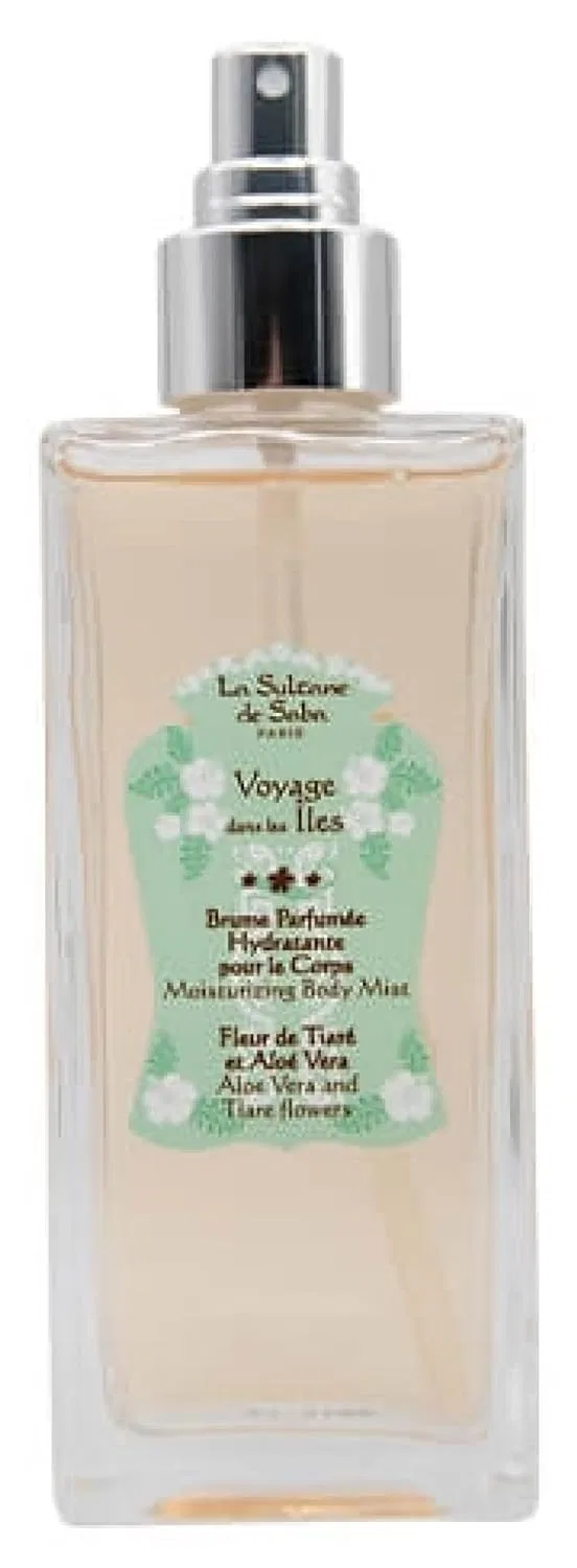 Увлажняющий мист с цветком тиаре La Sultane de Saba, 200 мл, Fresh, Aloe Vera