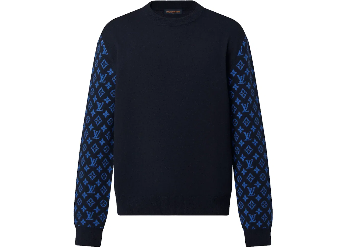 Мужской свитер из кашемира с узором Monogram Mix Crewneck Louis Vuitton, Total Eclipse