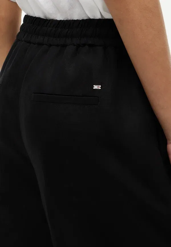 Брюки из льна с эластаном Summer Tommy Hilfiger, черный — фото 4