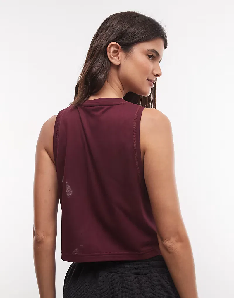 Майка Adidas Training essentials, бордовый — фото 4
