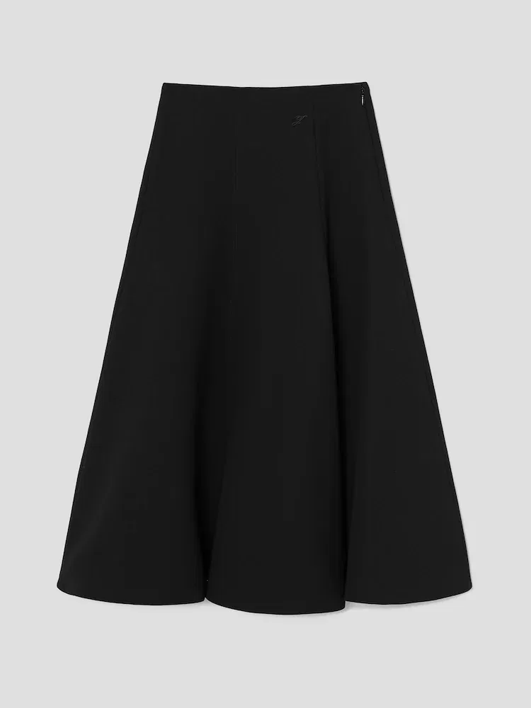 Юбка макси треугольного силуэта JACQUEMUS, Black