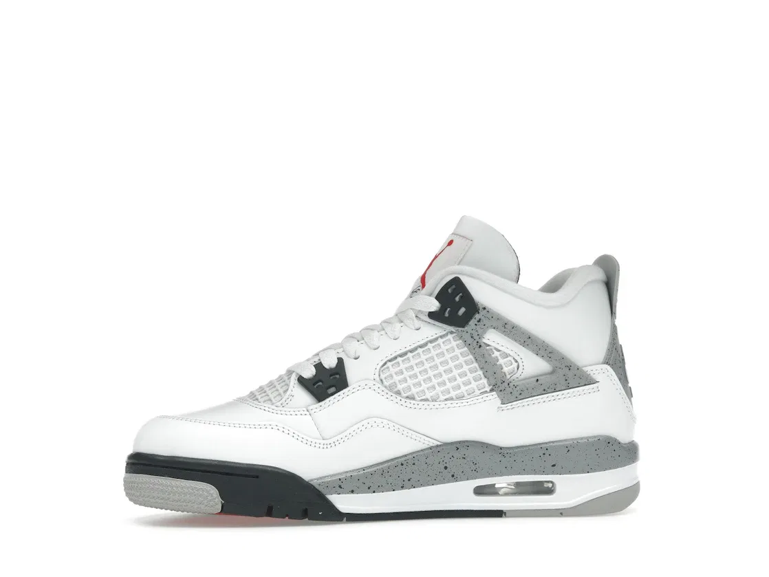 Детские кроссовки Lifestyle Jordan 4 Retro, Summit White/Fire Red-Tech Grey-Black — фото 3
