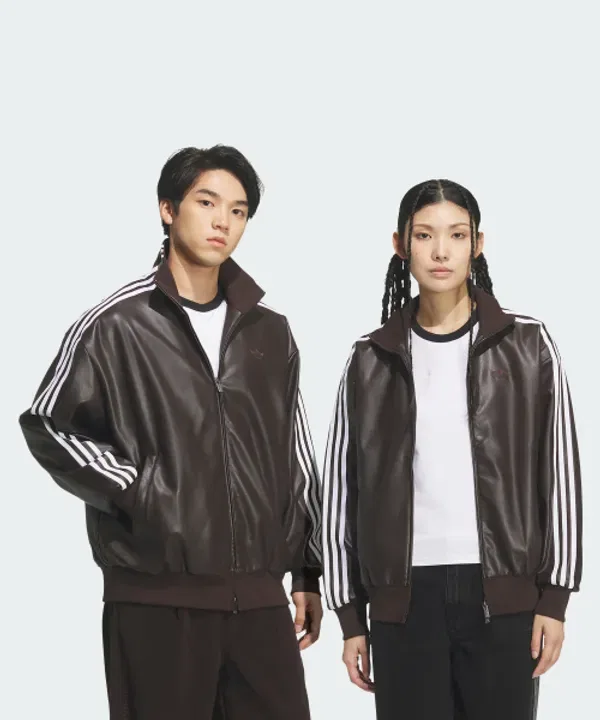 Трек-топ оверсайз, 3s Adidas, аура кофе