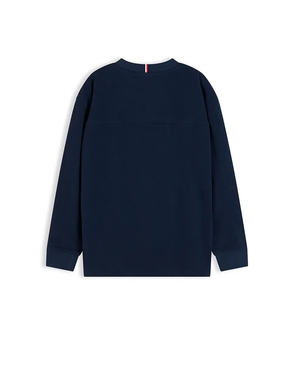 Детская футболка с длинным рукавом, Tommy Hilfiger, синий — фото 2